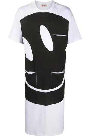 RAF SIMONS Smiley print long T-shirt