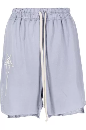 Rick Owens Logo-embroidered shorts