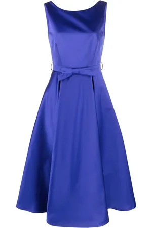 P.A.R.O.S.H. Bow-detail satin midi dress