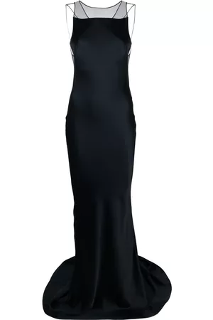 Maison Margiela Satin fishtail gown