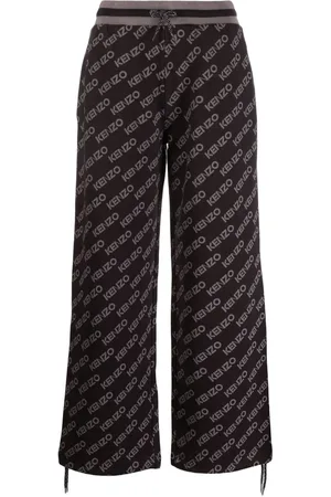 Kenzo Logo-print wide leg track pants
