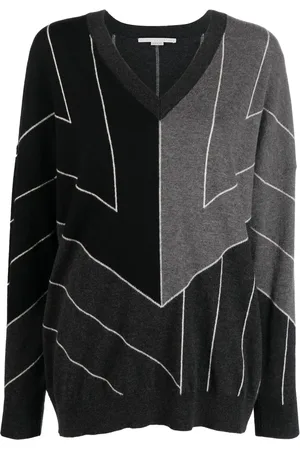 Stella McCartney Stripe-print V-neck jumper