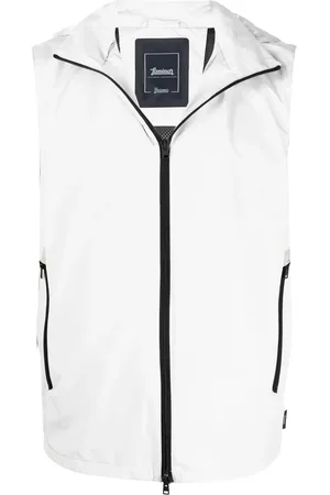 HERNO Detachable-hood zip-up vest