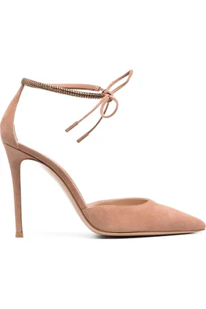 Gianvito Rossi Ankle-tie pointed pumps