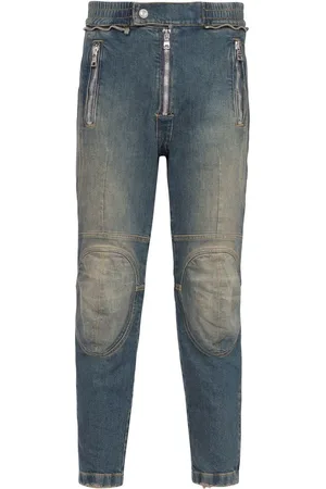 Balmain Two-tone skinny jeans