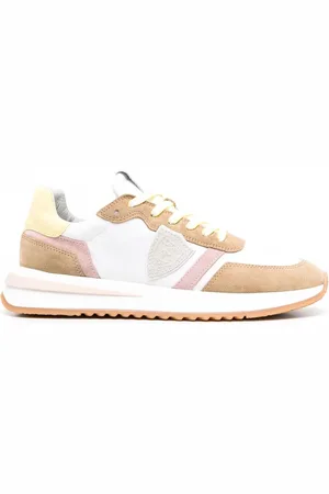Philippe model Logo-patch panelled sneakers