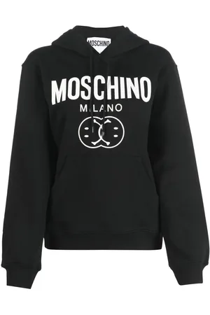Moschino Logo-print organic cotton hoodie