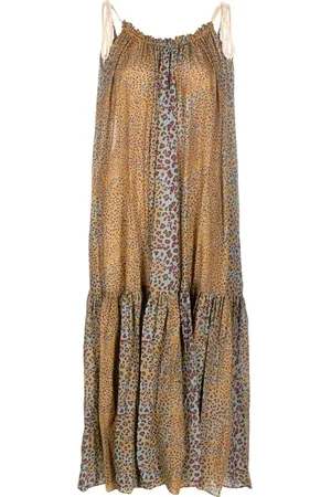 ULLA JOHNSON Cari leopard-print dress