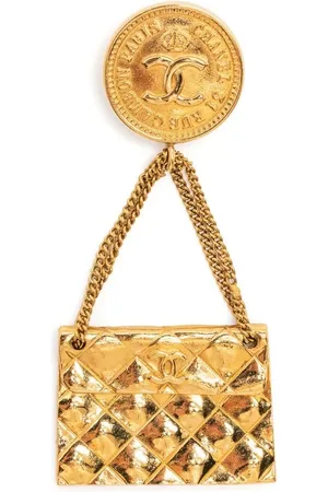 CHANEL 1998 -plated handbag brooch