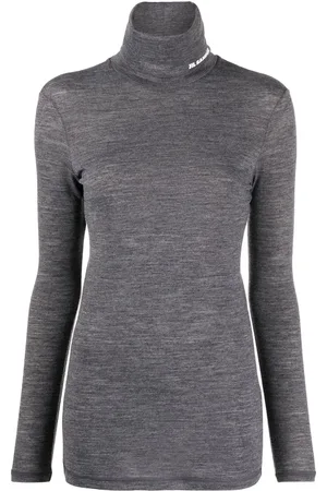 Jil Sander Logo-print roll-neck top