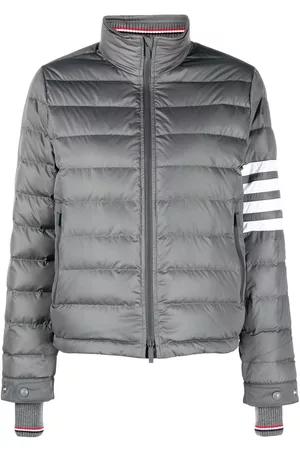 Thom Browne 4-Bar Stripe-intarsia funnel-neck ski jacket