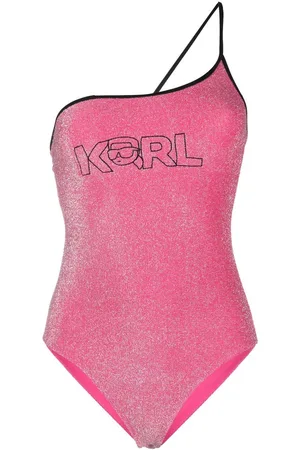 Karl Lagerfeld Ikon 2.0 Lurex swimsuit