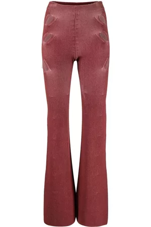 DION LEE Lock slit-detail trousers