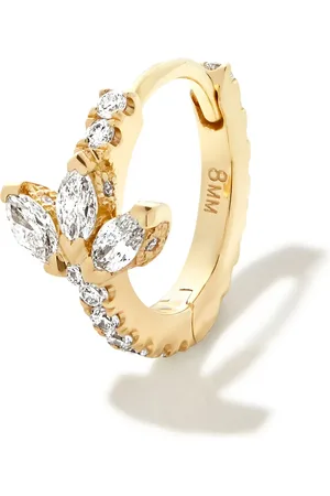 Maria Tash 18kt yellow Lotus Eternity hoop earring