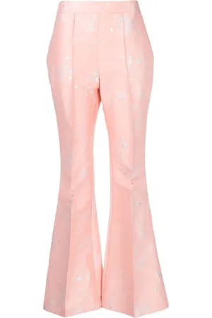 Macgraw Stereotype jacquard flared trousers