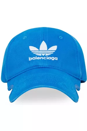 Balenciaga X adidas logo-embroidered cut-out cap
