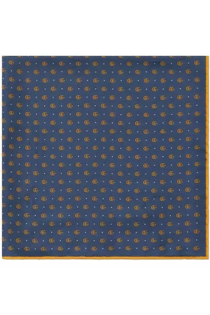 Gucci Men Bow Ties - Double-G print silk pocket square