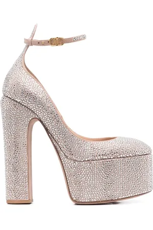 VALENTINO GARAVANI Tan-Go 155mm platform pumps