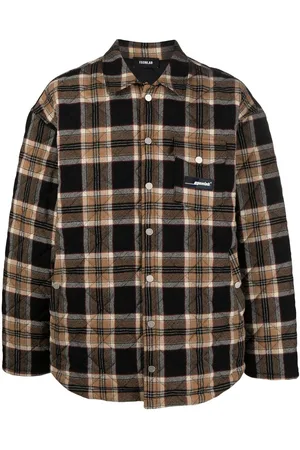 EgonLab Tartan quilted shirt-jacket