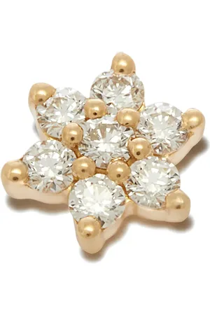 Maria Tash 18kt yellow Flower diamond stud earring