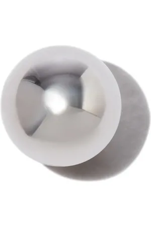 Maria Tash 18kt white Ball single stud earring
