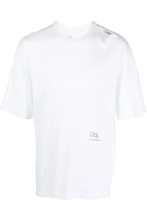 Objects IV Life Logo-print waffle-knit T-shirt