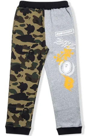 A Bathing Ape 1st Camo BAPE Team emblem track pants