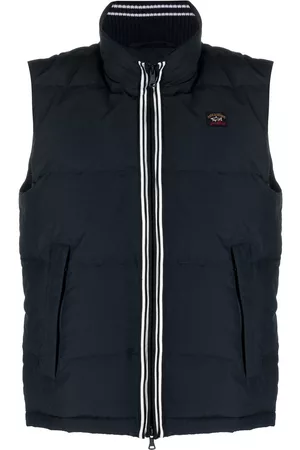 Paul & Shark Logo-patch padded waistcoat