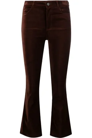 Paige Flared cropped trousers