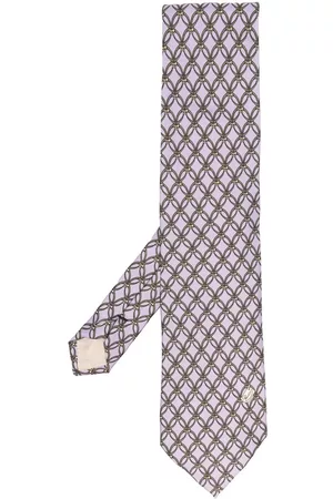 Gucci 2000s stirrup-print silk tie