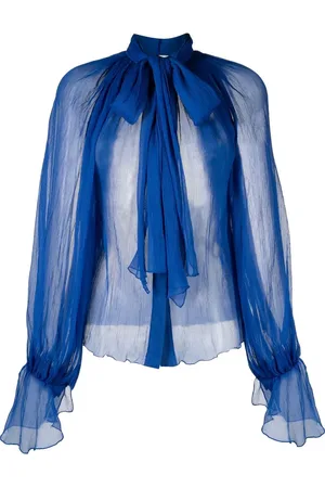 Atu Body Couture Pussy-bow silk blouse