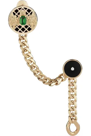 Balmain 18kt yellow Emblem transformable diamond brooch