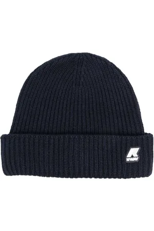 K-Way Logo-patch ribbed beanie