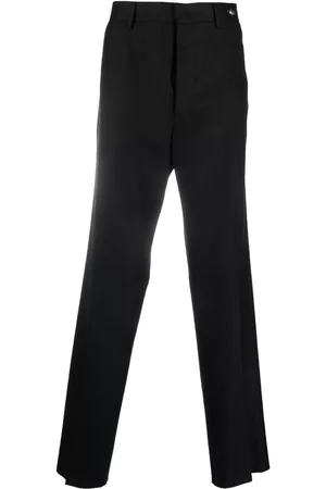 TAGLIATORE Raw-hem straight-leg trousers