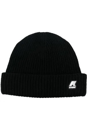K-Way Logo-patch ribbed beanie
