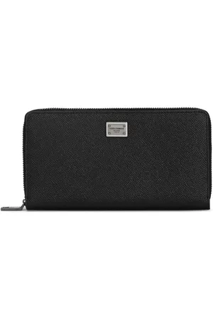 Dolce & Gabbana Zipped grained leather wallet