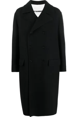Jil Sander Double-breasted virgin wool coat