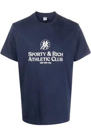 Sporty & Rich Athletic Club-print cotton T-shirt