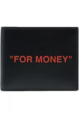 OFF-WHITE Quote-print leather bi-fold wallet