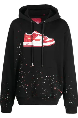 MOSTLY HEARD RARELY SEEN Graphic-print paint-splattered hoodie