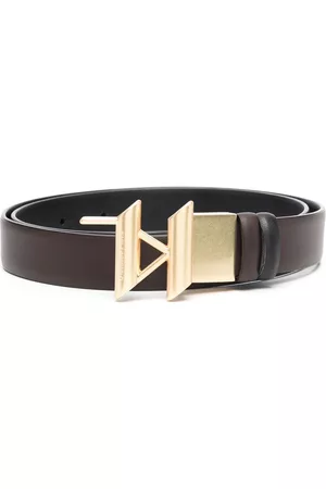 Karl Lagerfeld Women Belts - Logo-plaque leather belt