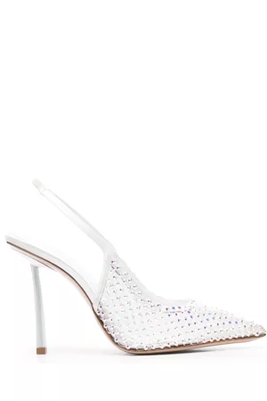 LE SILLA Gilda 100mm crystal-embellished pumps