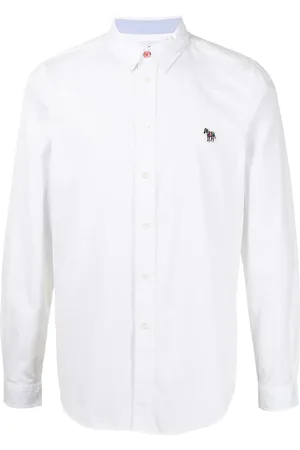 Paul Smith Zebra-patch organic-cotton shirt