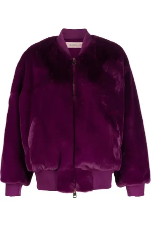 BLANCA Faux-fur bomber jacket