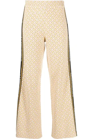 J Lindeberg Monogram-print logo-tape trousers