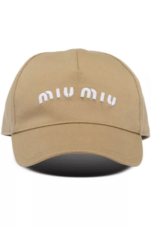 Miu Miu Drill embroidered-logo baseball cap
