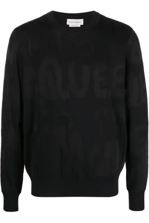 Alexander McQueen Intarsia-knit logo sweater