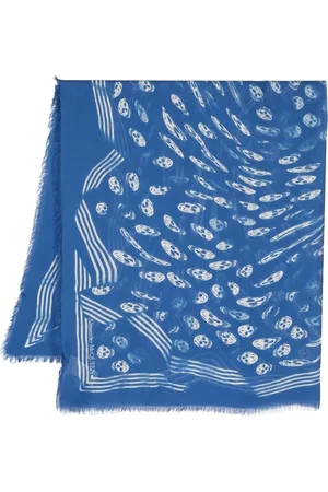 Alexander McQueen Skull-print modal scarf