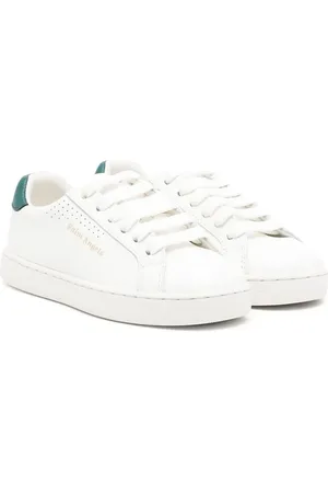 Palm Angels Logo-print low top leather trainers