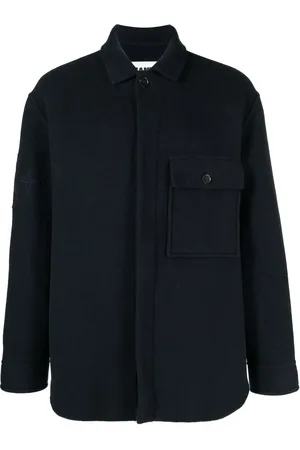 Jil Sander Logo-embroidered shirt jacket